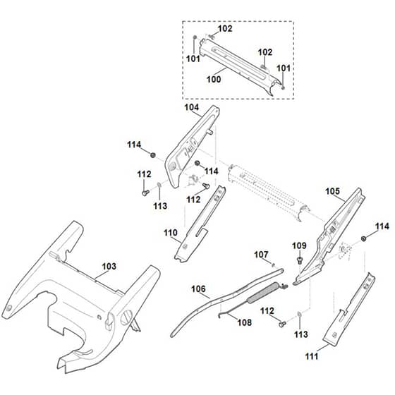 Viking MB650.0 VR - Frame, Height Adjustment 2 - Parts Diagram