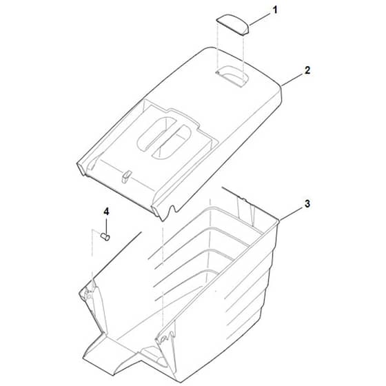 Viking MB650.1 VM - Grass Catcher Bag - Parts Diagram