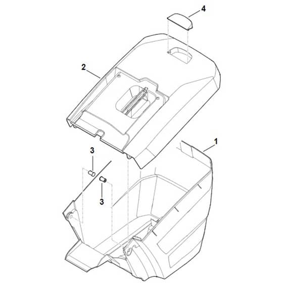 Viking MB650.3 T - Grass Catcher Bag - Parts Diagram