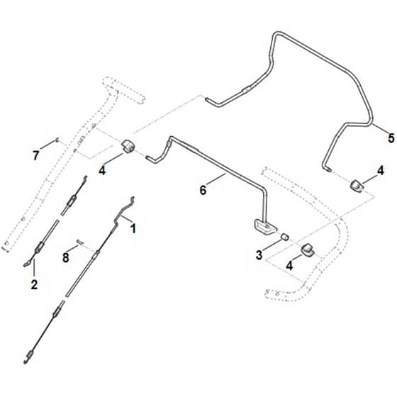Viking MB650.3 T - Handle Upper Part - Parts Diagram