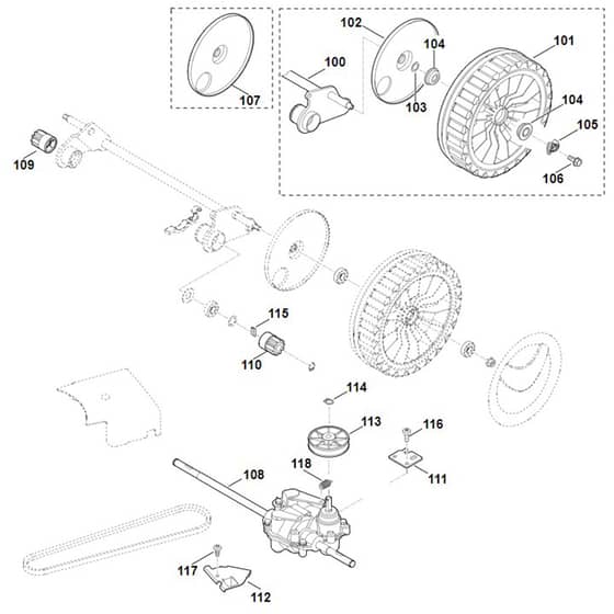 Viking MB655.0 G - Shaft Drive 2 - Parts Diagram