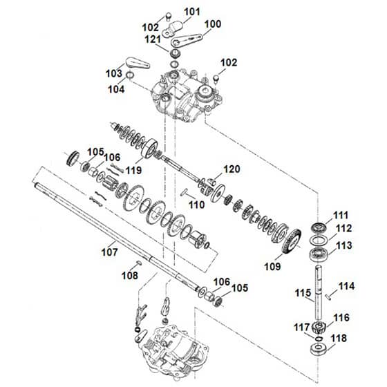 Viking MB655.0 GM - Gear Head - Parts Diagram
