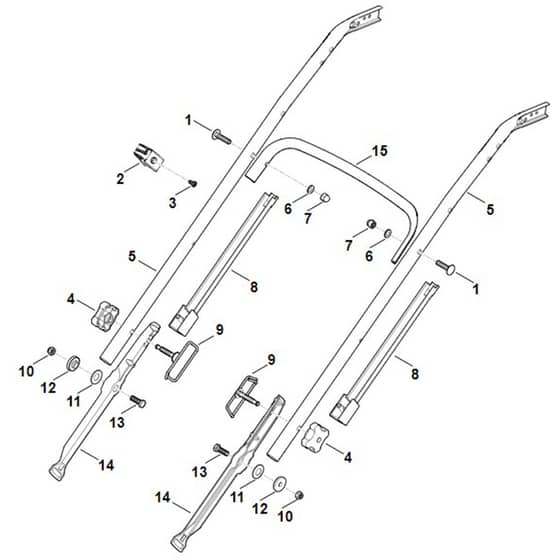 Viking MB655.0 VM - Handle Lower Part - Parts Diagram