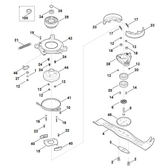 Viking MB655.1 RS - Blade, Blade Clutch - Parts Diagram