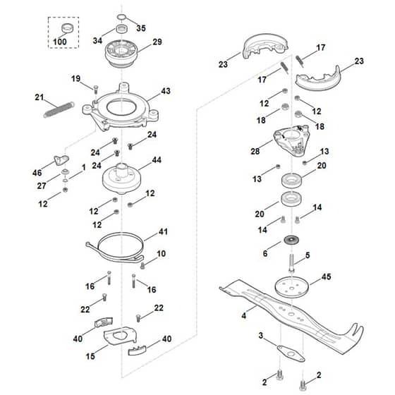 Viking MB655.2 RS - Blade, Blade Clutch - Parts Diagram