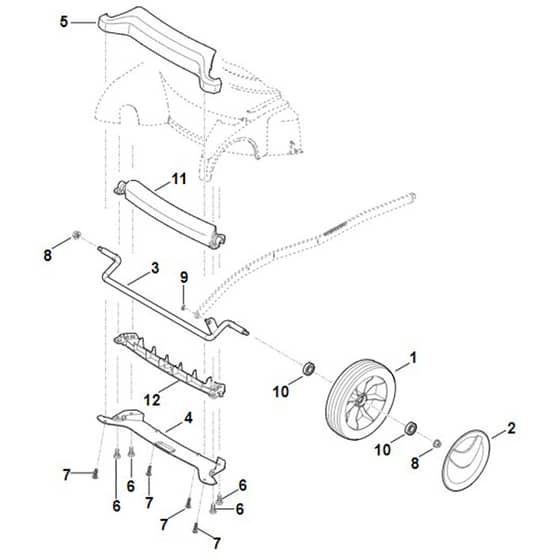 Viking MB655.2 RS - Front Axle - Parts Diagram
