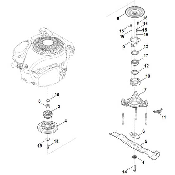 Viking MB655.3 RS - Blade, Blade Clutch - Parts Diagram