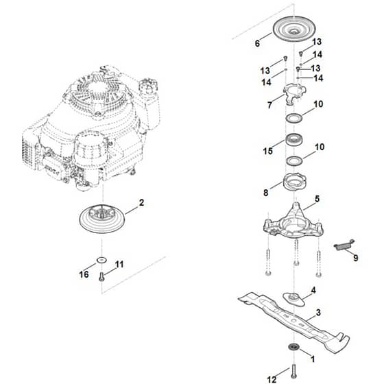 Viking MB655.3 YS - Blade, Blade Clutch - Parts Diagram