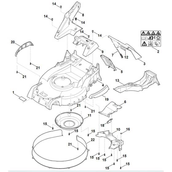 Viking MB655.3 YS - Housing - Parts Diagram