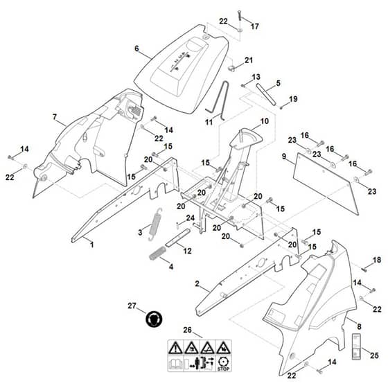 Viking MB6.1 RH - Frame - Parts Diagram