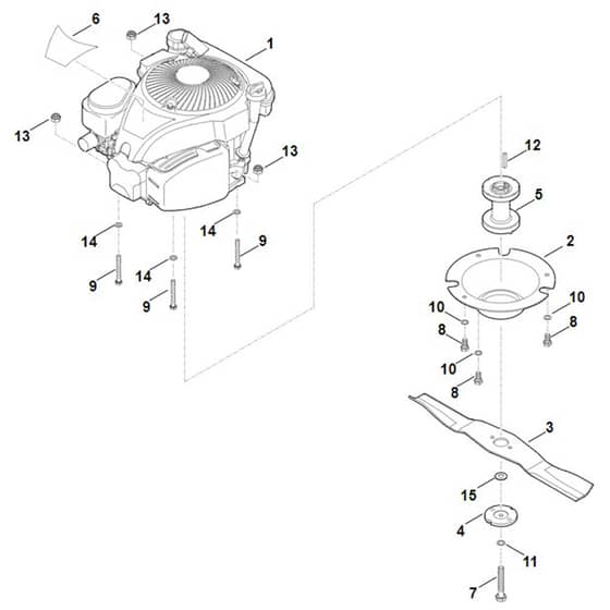 Viking MB6.2 RH - Engine - Blade - Parts Diagram