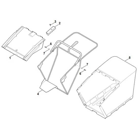 Viking MB750.1 KS - Grass Catcher Bag - Parts Diagram