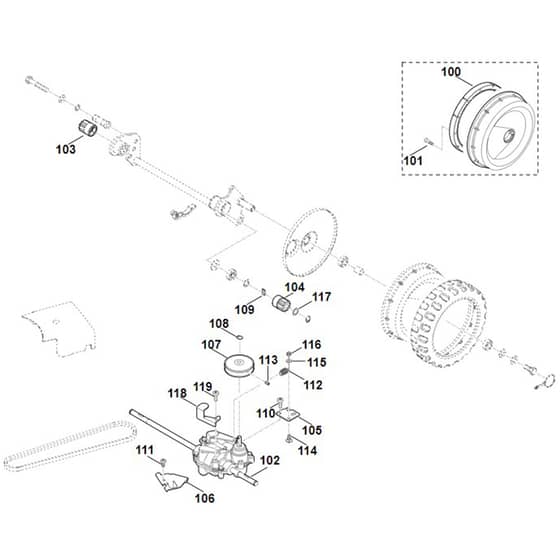 Viking MB750.1 KS - Shaft Drive 2 - Parts Diagram