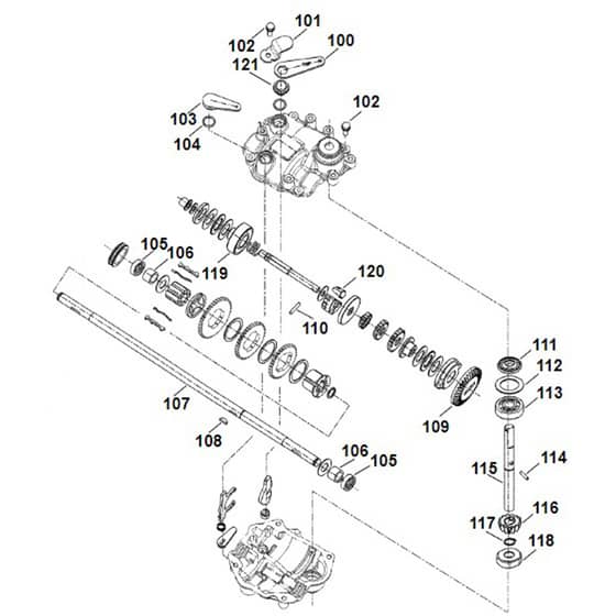 Viking MB755.1 KS - Gear Head - Parts Diagram