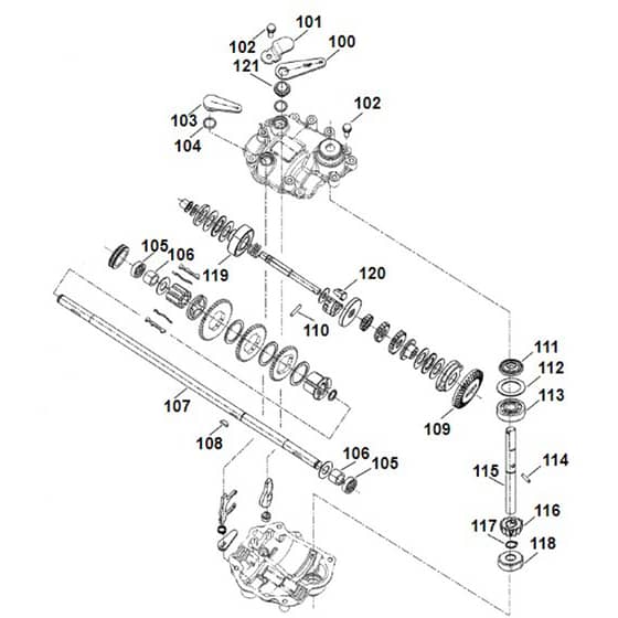 Viking MB755.2 KS - Gear Head - Parts Diagram