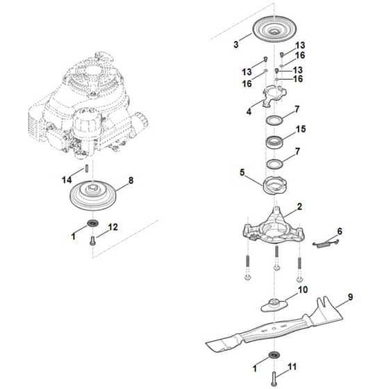 Viking MB756.0 GS - Blade, Blade Clutch - Parts Diagram