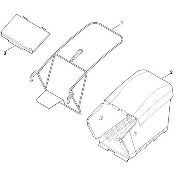 Viking MB756.0 GS - Grass Catcher Bag - Parts Diagram