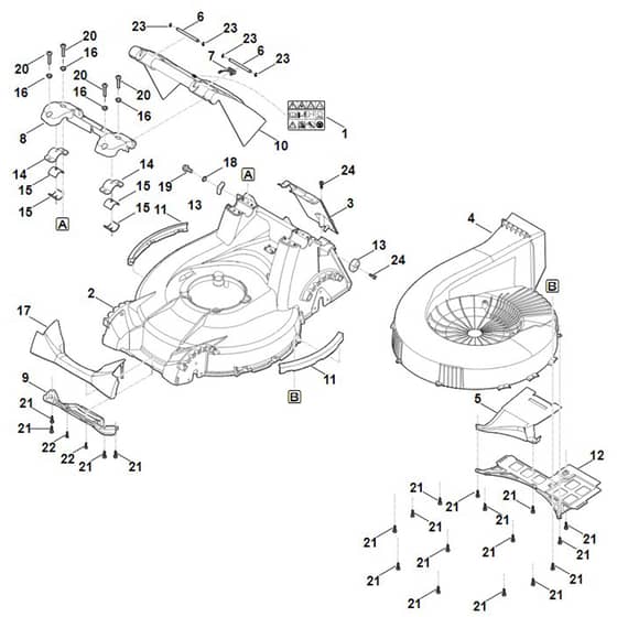 Viking MB756.0 GS - Housing - Parts Diagram