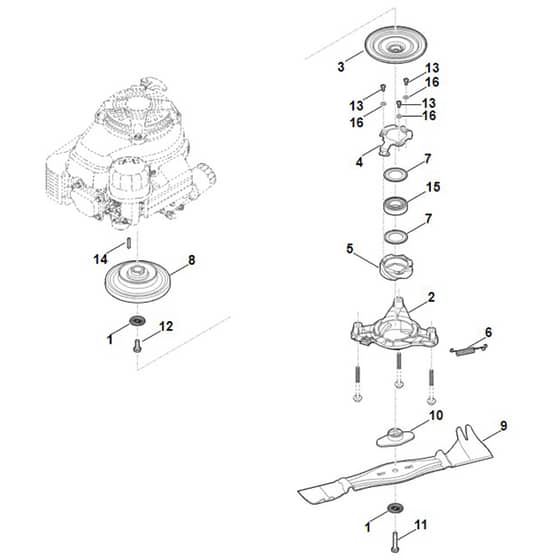 Viking MB756.0 YC - Blade, Blade Clutch - Parts Diagram