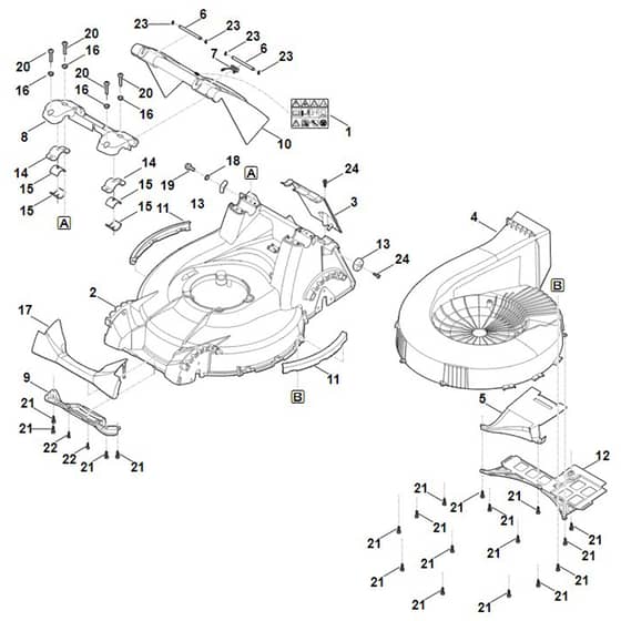 Viking MB756.0 YC - Housing - Parts Diagram