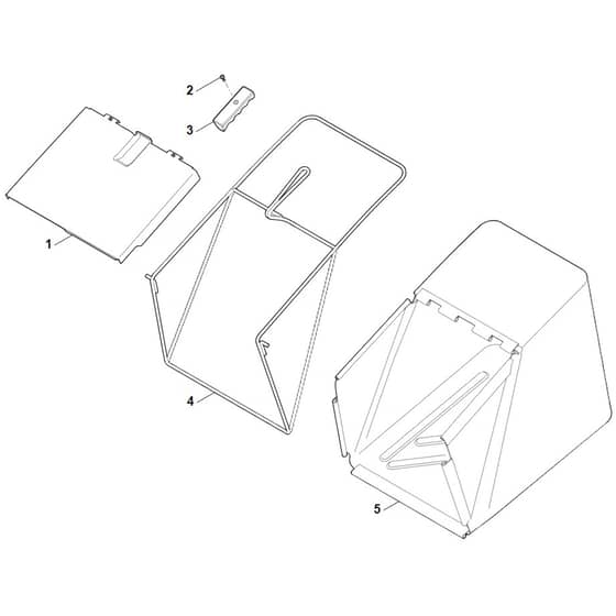 Viking MB858.0 - Grass Catcher Bag - Parts Diagram