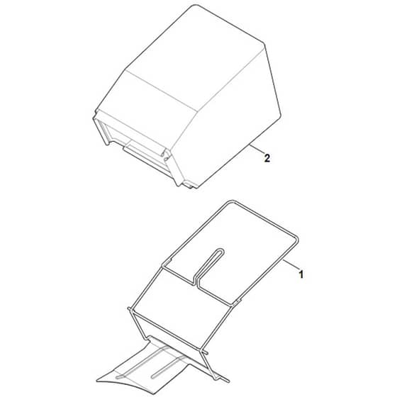 Viking MB 248.1 T - Grass Catcher Bag - Parts Diagram