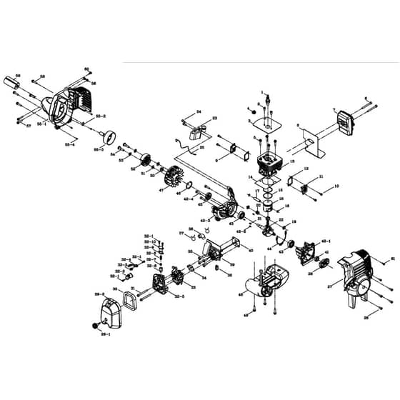 McCulloch MB 305 CBS - 2013-09 - Main Assy (1) Parts Diagram