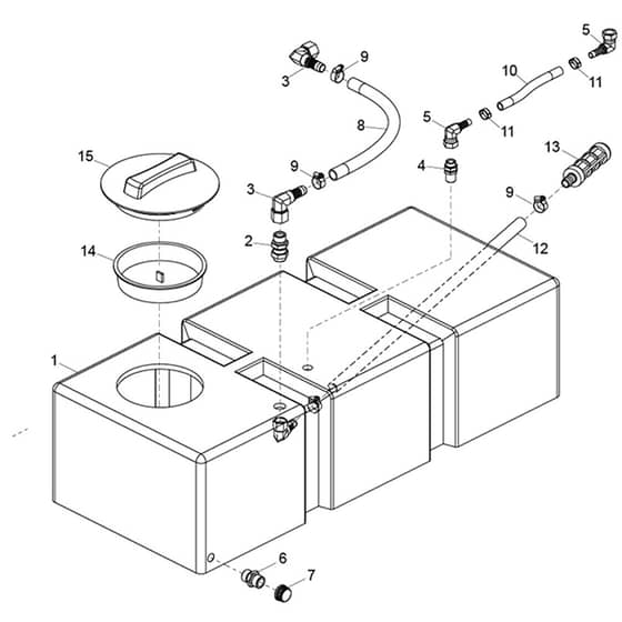 Belle MBX 08-120E+ - Tank Assembly