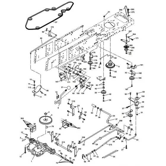 McCulloch MC1292RB - 96061001800 - 2008-11 - Drive Parts Diagram