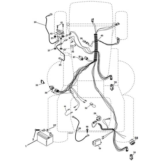 McCulloch MC1292RB - 96061001800 - 2008-11 - Electrical Parts Diagram