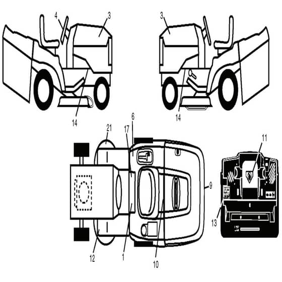 McCulloch MC1292RB - 96061001801 - 2008-11 - Decals Parts Diagram