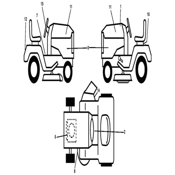 McCulloch MC19538LT - 96048002300 - 2012-02 - Decals Parts Diagram