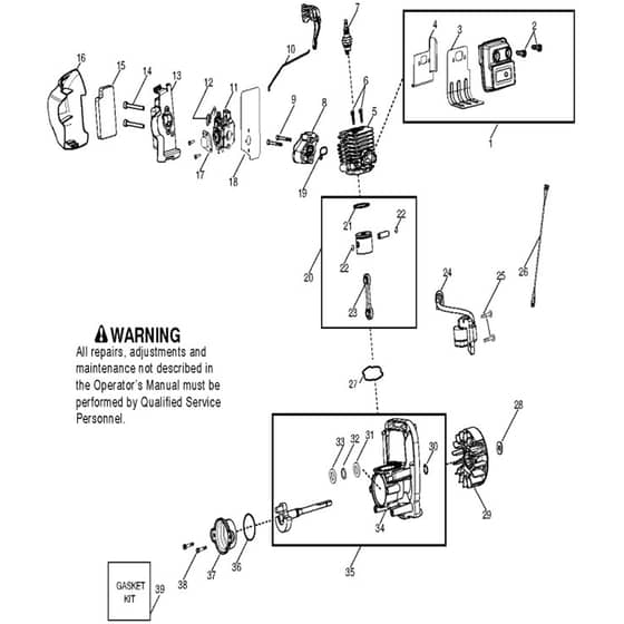 McCulloch MC200 VS - 2010-07 - Engine Parts Diagram
