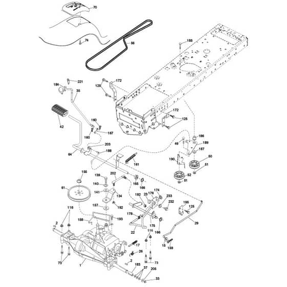 McCulloch MC2042YT - 96042011500 - 2010-05 - Drive Parts Diagram