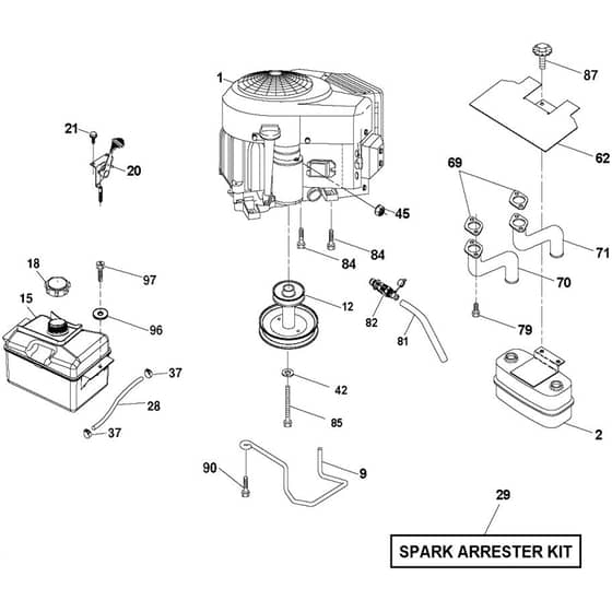 McCulloch MC2042YT - 96042011500 - 2010-05 - Engine Parts Diagram