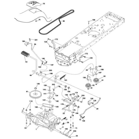 McCulloch MC20V42YT - 96042013000 - 2010-12 - Drive Parts Diagram