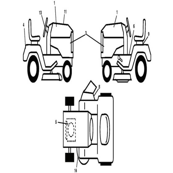 McCulloch MC20V42YT - 96042013002 - 2011-08 - Decals Parts Diagram