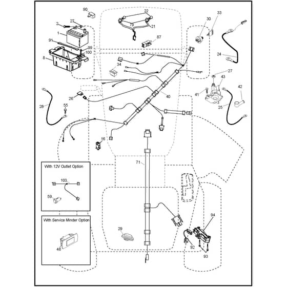 McCulloch MC20V42YT - 96048002801 - 2012-08 - Electrical Parts Diagram