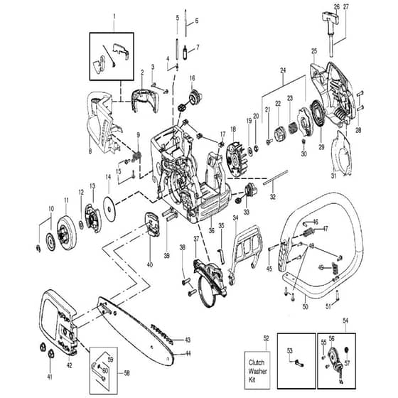 McCulloch MC 4218 AV - 2010-08 - Chassis & Enclosures Parts Diagram
