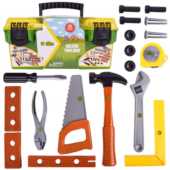 Genuine John Deere Toy Deluxe Tool Kit - MCELX3209740 - ONLY 2 LEFT