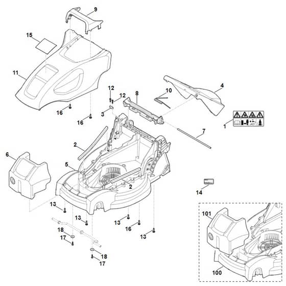 Viking ME235.0 - Housing - Parts Diagram