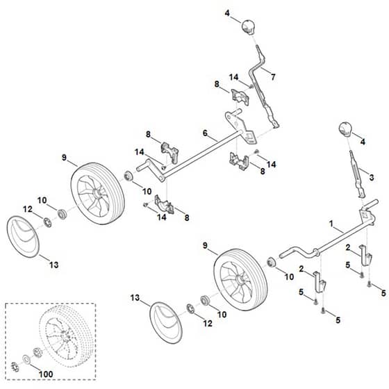Viking ME443.0 C - Chassis - Parts Diagram