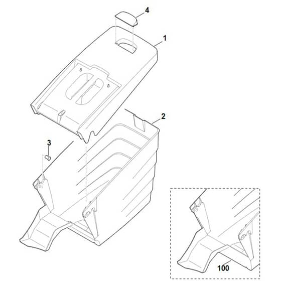 Viking ME545.0 - Grass Catcher Bag - Parts Diagram