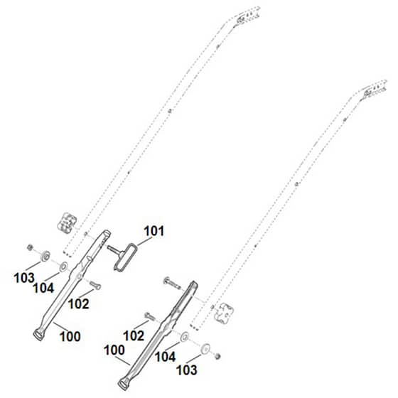 Viking ME545.0 - Handle Lower Part 2 - Parts Diagram