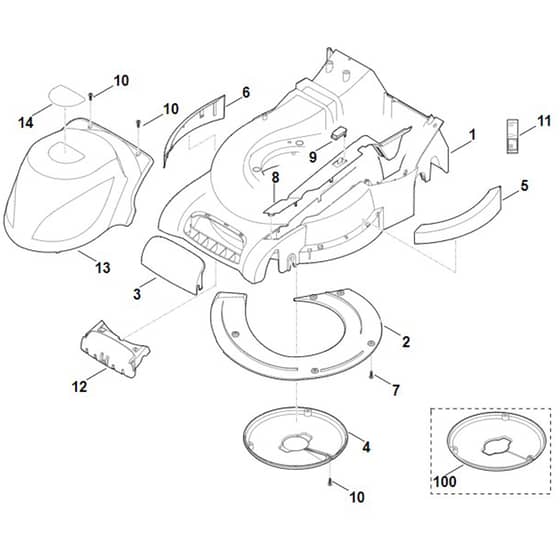 Viking ME545.0 - Housing - Parts Diagram