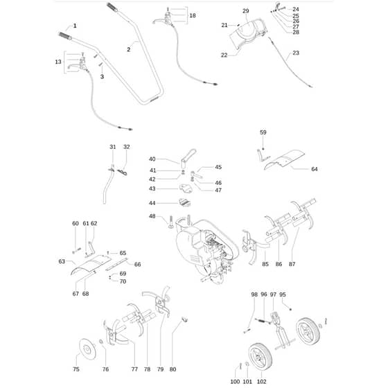 McCulloch MFT 81-160 R - 2009-04 - Product Complete (1) Parts Diagram