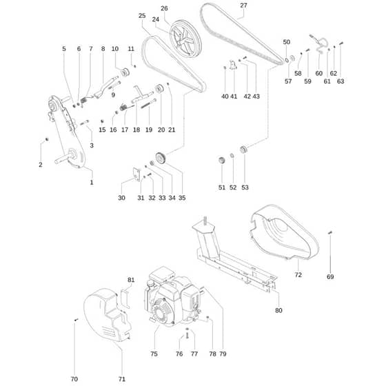 McCulloch MFT 81-170 R - 2009-10 - Product Complete (1) Parts Diagram