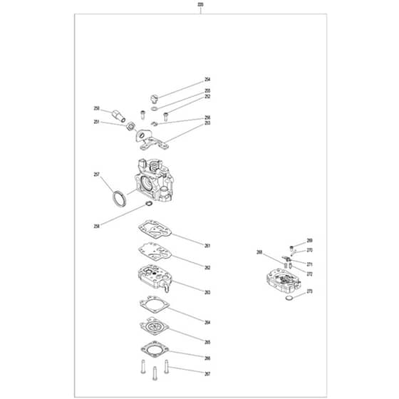 Makita MG5300.4 - Petrol Blower - Power Tool 08 Diagram