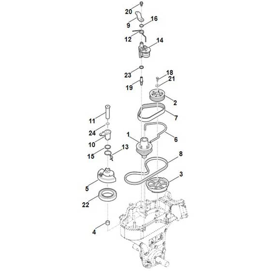 Stihl MH445.1 R - Drive - Parts Diagram