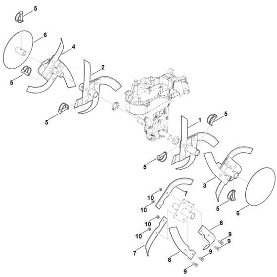 Stihl MH445.1 R - Hoe Assy. - Parts Diagram